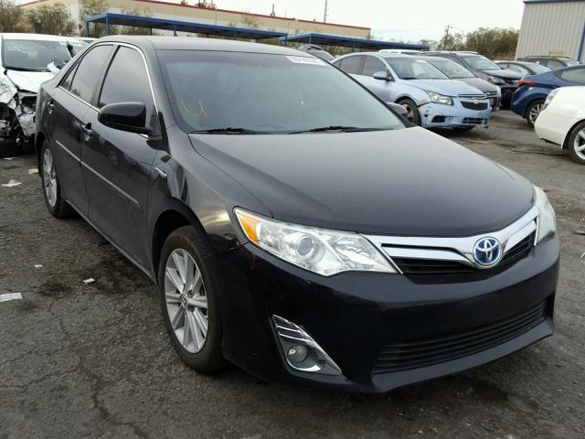 4T1BD1FK2EU111589 - 2014 TOYOTA CAMRY HYBR BLACK photo 1