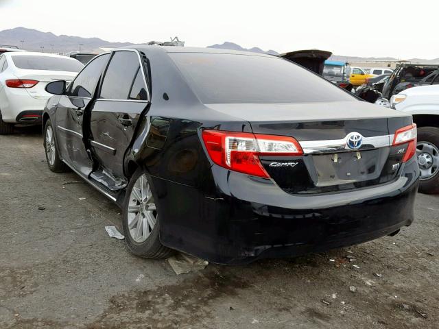 4T1BD1FK2EU111589 - 2014 TOYOTA CAMRY HYBR BLACK photo 3