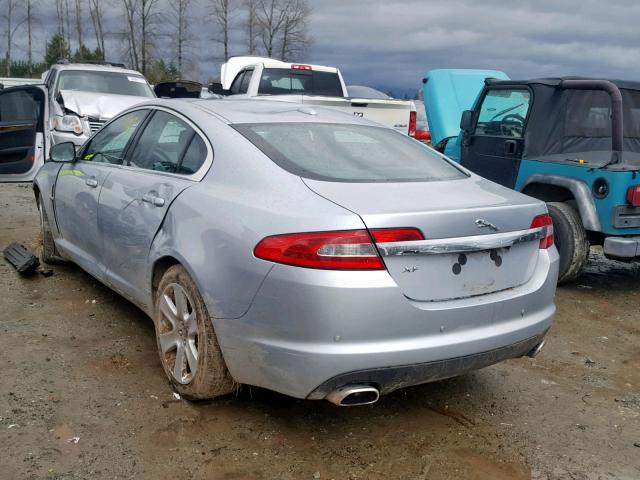 SAJWA0FA9AHR55133 - 2010 JAGUAR XF LUXURY SILVER photo 3