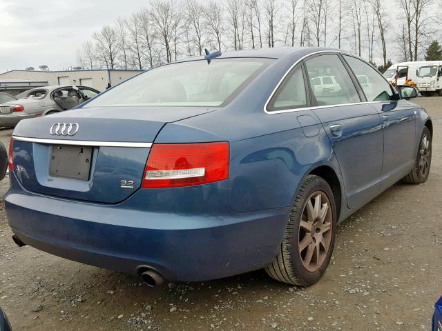 WAUDG74F75N097144 - 2005 AUDI A6 3.2 QUA BLUE photo 4