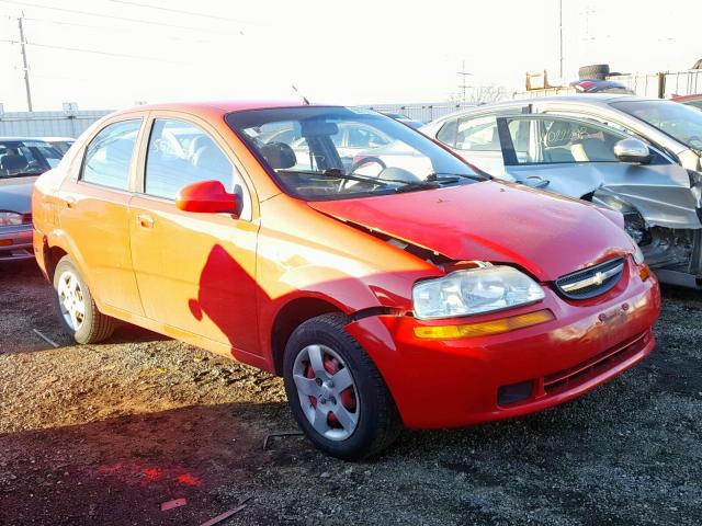 KL1TD526X5B389233 - 2005 CHEVROLET AVEO BASE Qırmızı foto 1