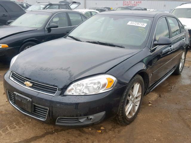 2G1WU57M891231887 - 2009 CHEVROLET IMPALA LTZ BLACK photo 2