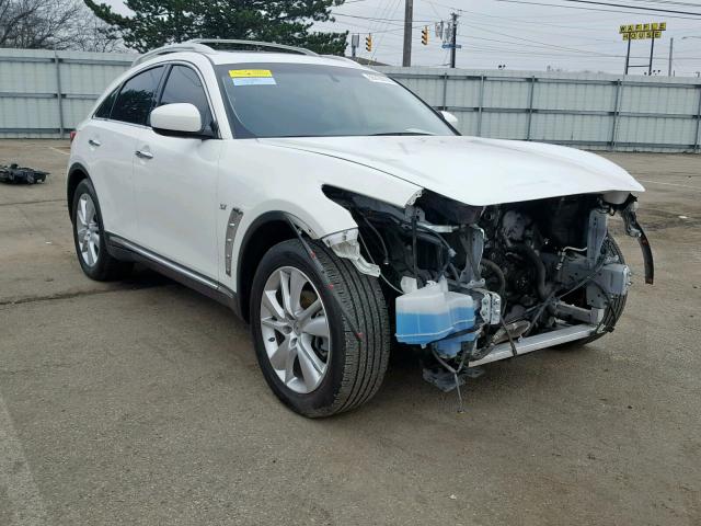 JN8CS1MW0EM412841 - 2014 INFINITI QX70 WHITE photo 1