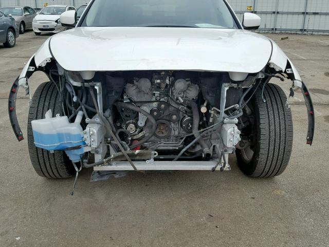 JN8CS1MW0EM412841 - 2014 INFINITI QX70 WHITE photo 9