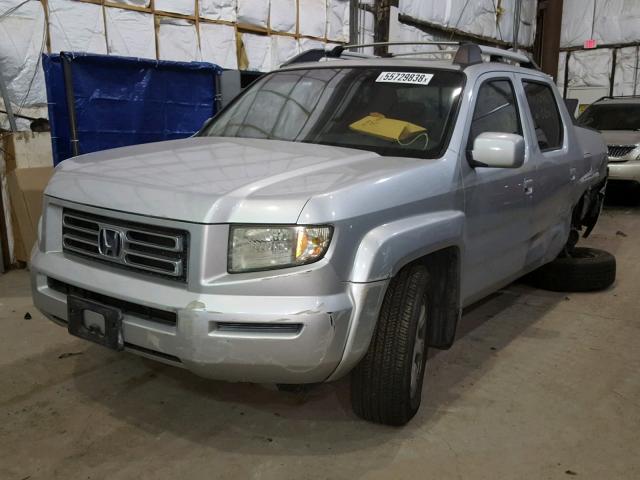 2HJYK165X6H521412 - 2006 HONDA RIDGELINE SILVER photo 2