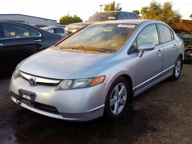 2HGFA16958H505446 - 2008 HONDA CIVIC EXL SILVER photo 2