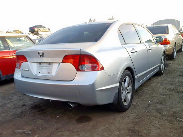 2HGFA16958H505446 - 2008 HONDA CIVIC EXL SILVER photo 4