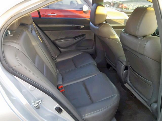 2HGFA16958H505446 - 2008 HONDA CIVIC EXL SILVER photo 6