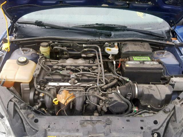 1FAFP34N75W315823 - 2005 FORD FOCUS ZX4 BLUE photo 7