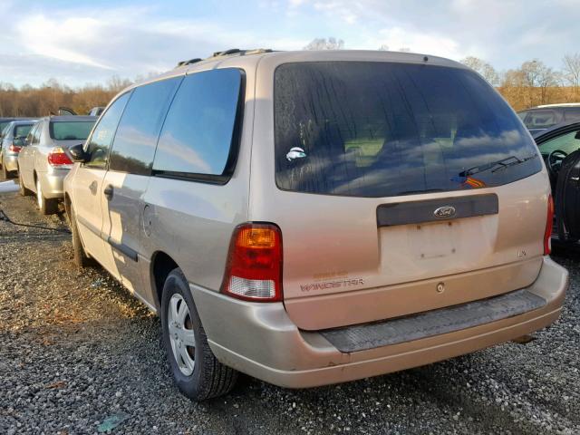 2FMZA51473BB69398 - 2003 FORD WINDSTAR L GOLD photo 3