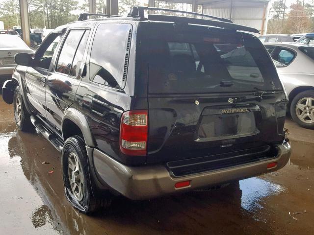 JN8AR07Y2XW383800 - 1999 NISSAN PATHFINDER BLACK photo 3