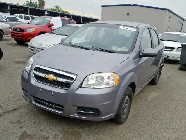 KL1TD5DE9BB245236 - 2011 CHEVROLET AVEO LS GRAY photo 2