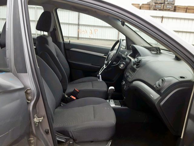 KL1TD5DE9BB245236 - 2011 CHEVROLET AVEO LS GRAY photo 5