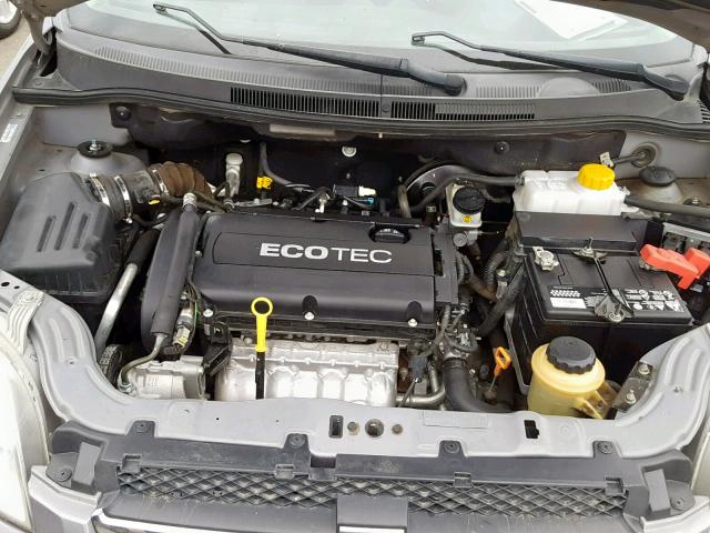 KL1TD5DE9BB245236 - 2011 CHEVROLET AVEO LS GRAY photo 7