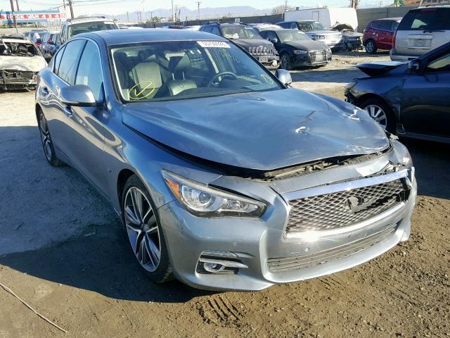 JN1BV7AP0EM673971 - 2014 INFINITI Q50 BASE GRAY photo 1