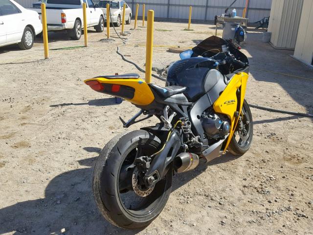 JH2SC59028M010184 - 2008 HONDA CBR1000 RR YELLOW photo 4