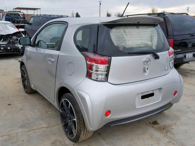 JTNJJXB08CJ013483 - 2012 TOYOTA SCION IQ SILVER photo 3