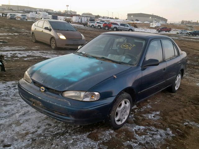 1Y1SK5285YZ404871 - 2000 CHEVROLET GEO PRIZM BLUE photo 2