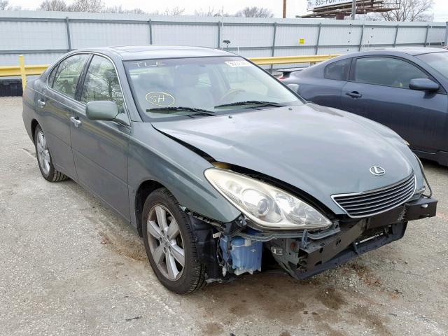 JTHBA30G155131161 - 2005 LEXUS ES 330 GREEN photo 1