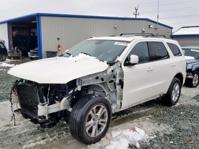 1D4SD4GT2BC618414 - 2011 DODGE DURANGO CR WHITE photo 2