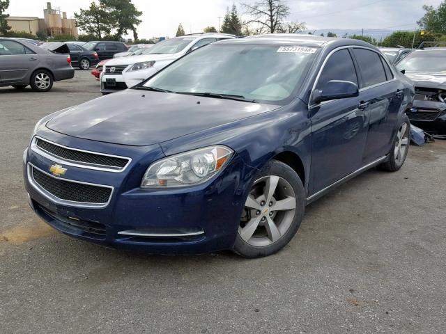 1G1ZC5E1XBF201765 - 2011 CHEVROLET MALIBU 1LT BLUE photo 2