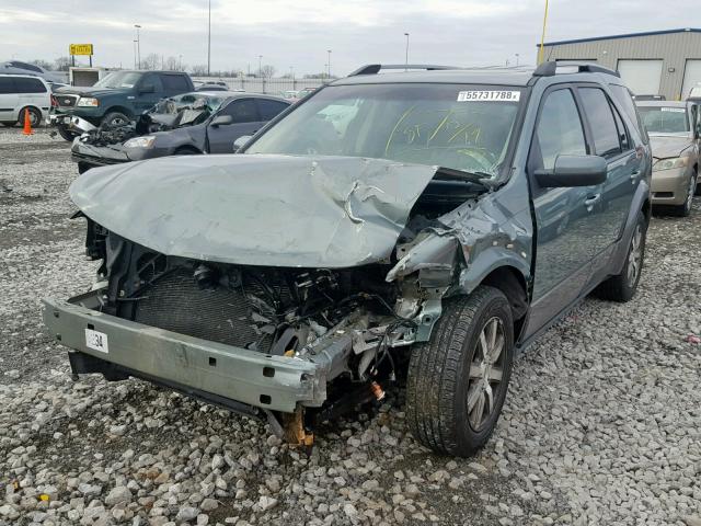 1FMDK05W58GA04245 - 2008 FORD TAURUS X S GREEN photo 2