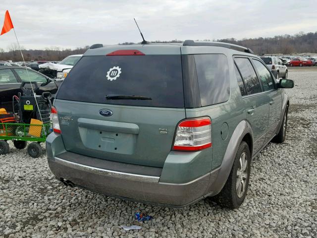 1FMDK05W58GA04245 - 2008 FORD TAURUS X S GREEN photo 4