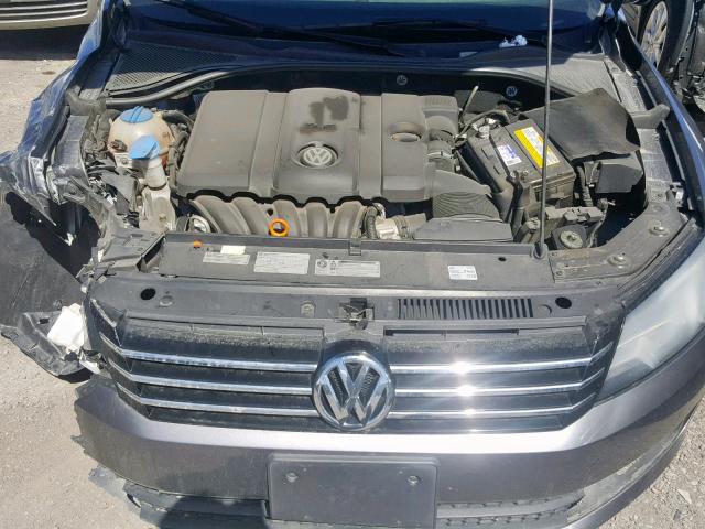 1VWBP7A39DC033604 - 2013 VOLKSWAGEN PASSAT SE GRAY photo 7