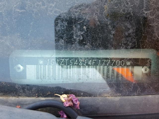 1G1ZT54814F177700 - 2004 CHEVROLET MALIBU LS SILVER photo 10