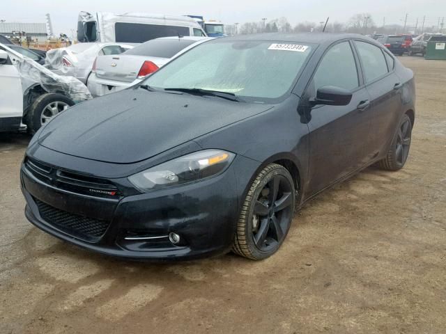 1C3CDFBB3ED799876 - 2014 DODGE DART SXT BLACK photo 2