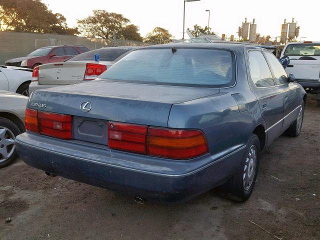 JT8UF11E8M0052805 - 1991 LEXUS LS 400 GRAY photo 4