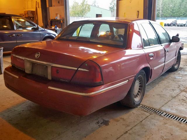 2MEFM75W3YX625718 - 2000 MERCURY GRAND MARQ RED photo 4