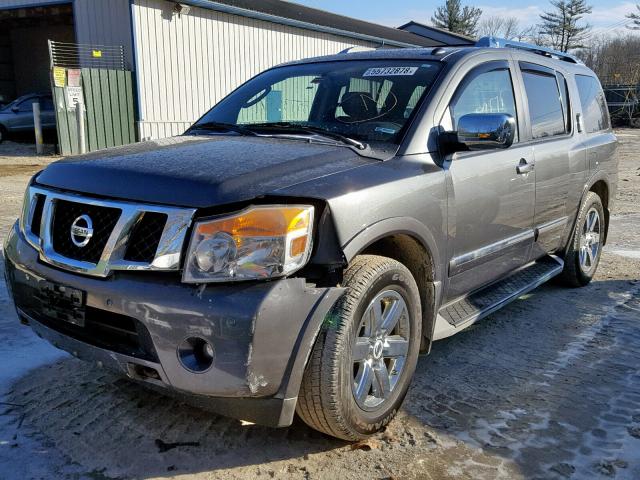 5N1AA0NC3AN619244 - 2010 NISSAN ARMADA SE GRAY photo 2