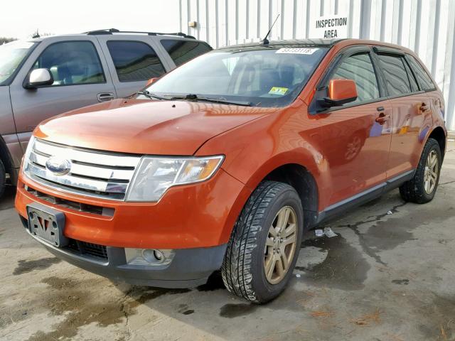 2FMDK38C68BA52959 - 2008 FORD EDGE SEL ORANGE photo 2