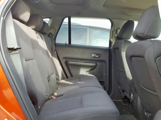 2FMDK38C68BA52959 - 2008 FORD EDGE SEL ORANGE photo 6