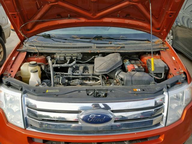 2FMDK38C68BA52959 - 2008 FORD EDGE SEL ORANGE photo 7