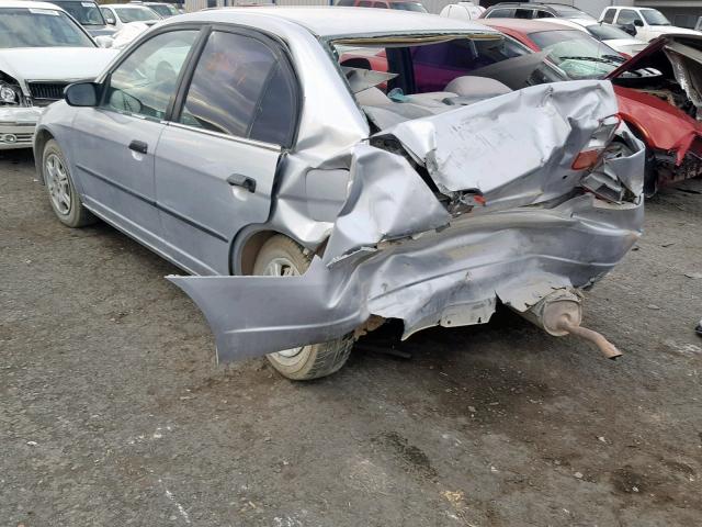 2HGES15132H562045 - 2002 HONDA CIVIC DX SILVER photo 3