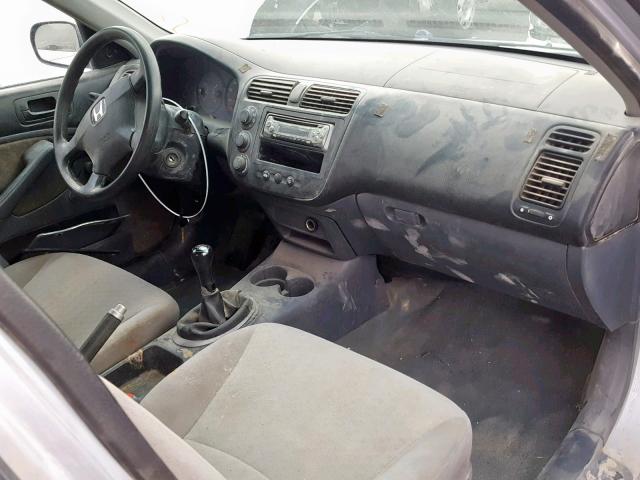 2HGES15132H562045 - 2002 HONDA CIVIC DX SILVER photo 9