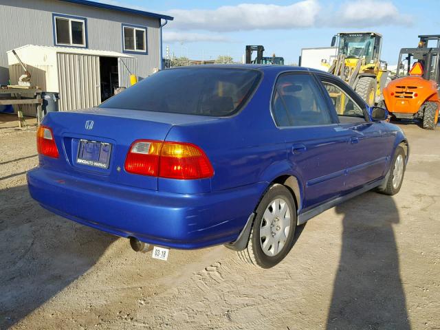 2HGEJ6677XH587864 - 1998 HONDA CIVIC BLUE photo 4