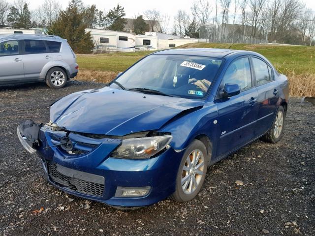 JM1BK323771640237 - 2007 MAZDA 3 S BLUE photo 2