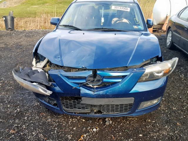 JM1BK323771640237 - 2007 MAZDA 3 S BLUE photo 9