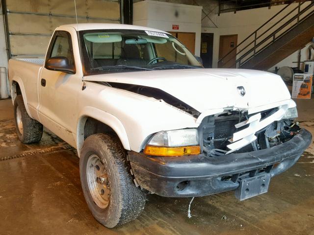 1D7GG16X63S102275 - 2003 DODGE DAKOTA SXT WHITE photo 1