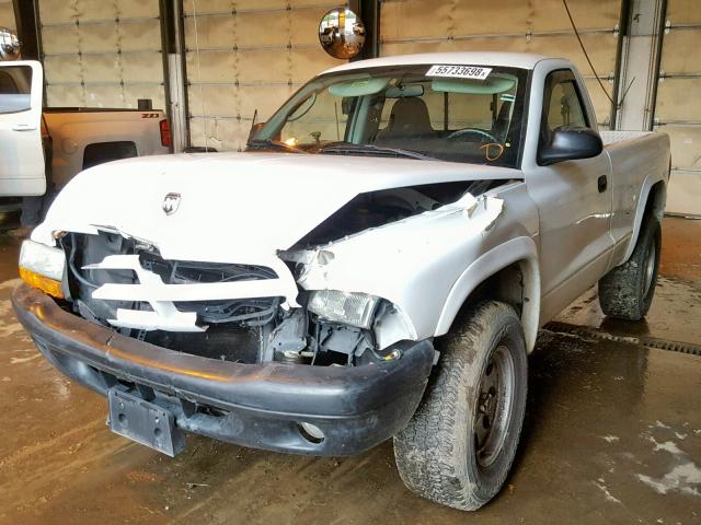 1D7GG16X63S102275 - 2003 DODGE DAKOTA SXT WHITE photo 2