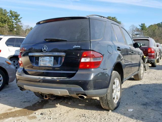 4JGBB86E16A002133 - 2006 MERCEDES-BENZ ML 350 BLACK photo 4