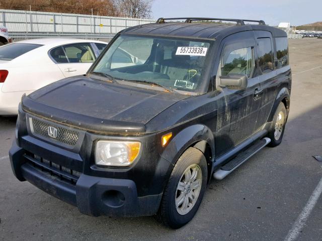 5J6YH28706L017925 - 2006 HONDA ELEMENT EX BLACK photo 2