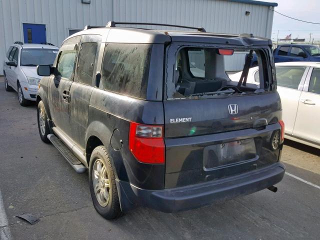 5J6YH28706L017925 - 2006 HONDA ELEMENT EX BLACK photo 3