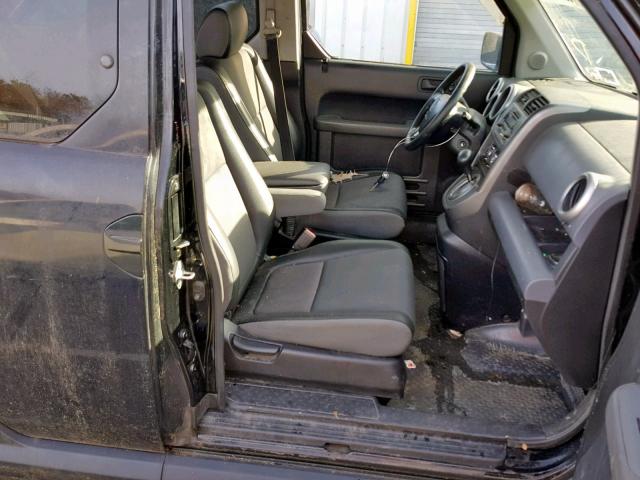 5J6YH28706L017925 - 2006 HONDA ELEMENT EX BLACK photo 5