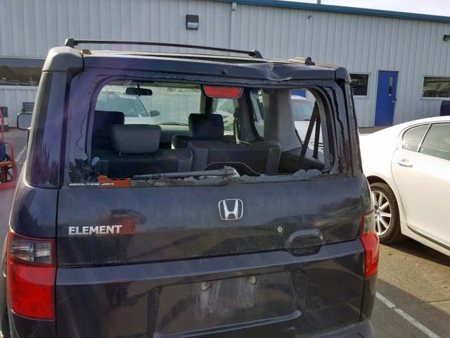 5J6YH28706L017925 - 2006 HONDA ELEMENT EX BLACK photo 9