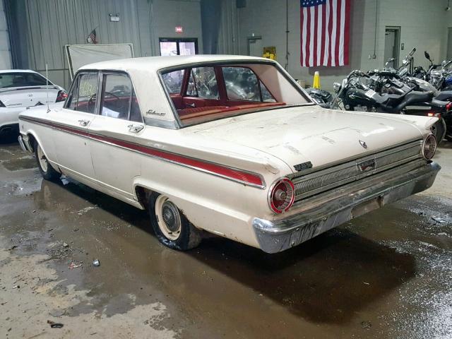 3F42L170835 - 1963 FORD FAIRLANE WHITE photo 3