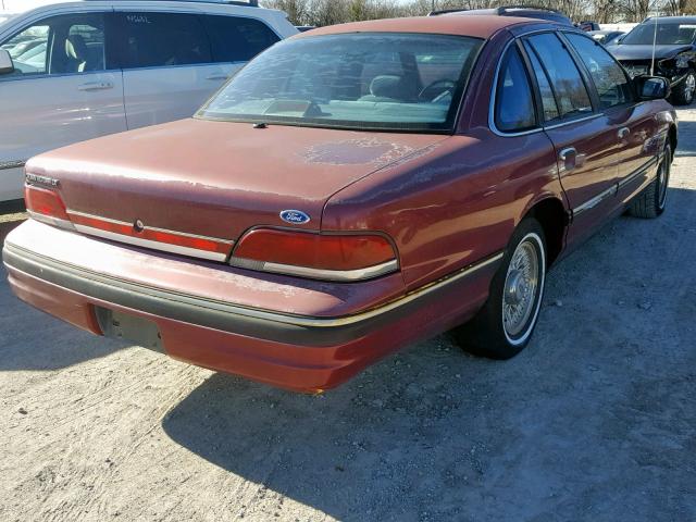 2FALP74W0PX139370 - 1993 FORD CROWN VICT RED photo 4